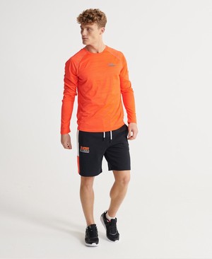 Superdry Active Loose Microvent Hosszú Ujjú Férfi Pólók Narancssárga | LYHSD7349